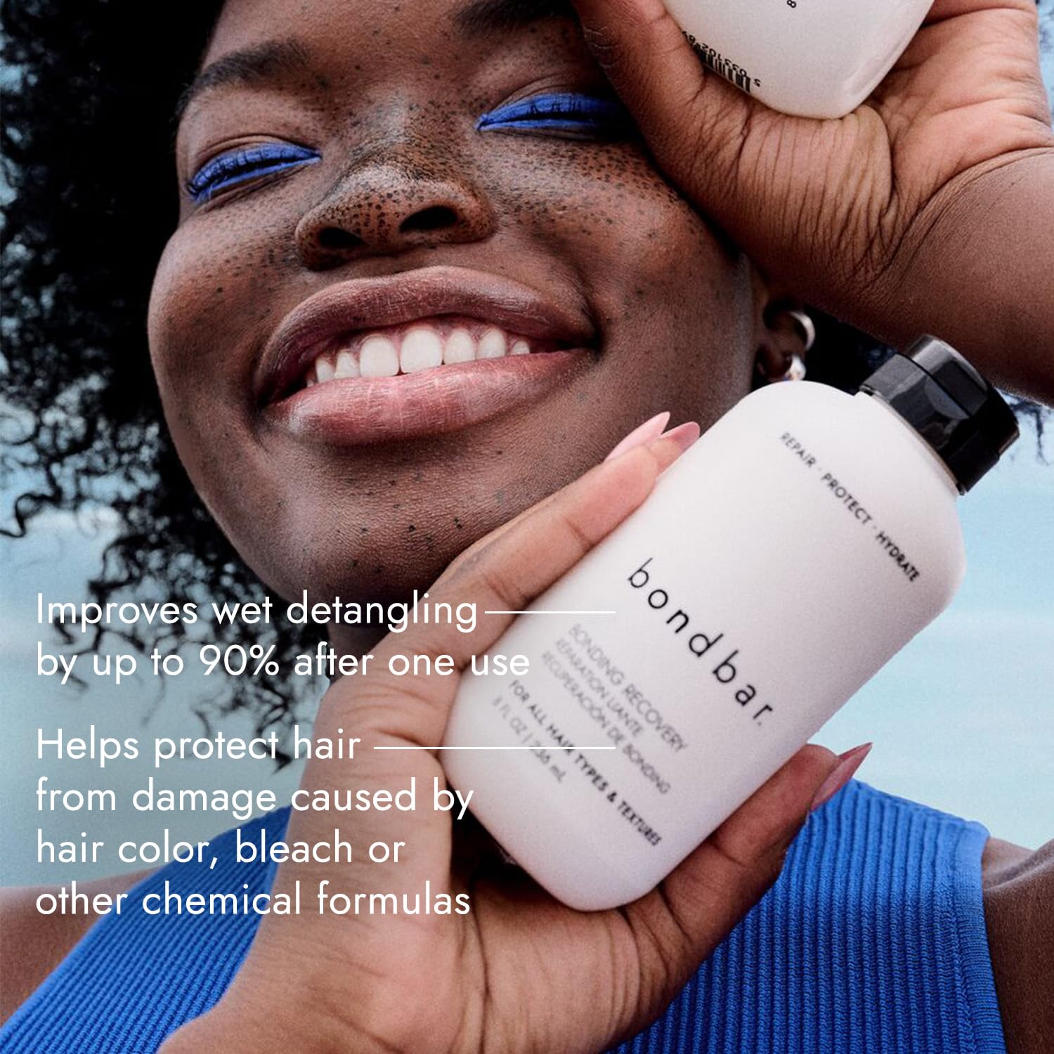 Bondbar Treatment for Damaged Hair, Repairs, Protects & Hydrates Colored or ChemicallyTreated Hair, Vegan, CrueltyFree, 8 Fl. Oz.