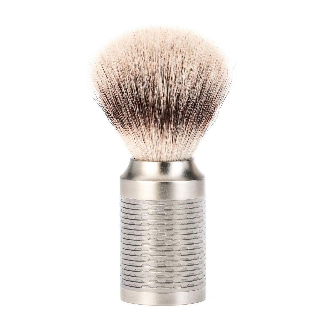 MÃƒÅ“HLE ROCCA Pure Matt Stainless Steel Silvertip Fibre Shaving Brush