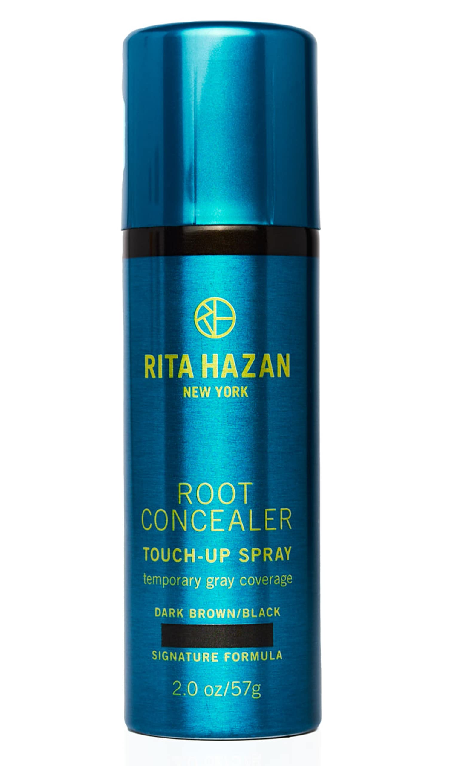 Rita Hazan Root Concealer Touch Up Spray - Instant Spray To Cover Up Roots - Quick Drying, Water-Resistant Formula - Temporary Hair Color Spray for Gray Roots - 2 oz. Root Spray Dark Brown/Black