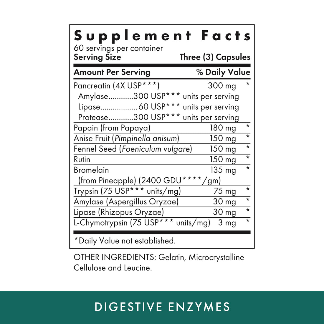MICHAEL'S Health Naturopathic Programs Digestive Enzymes - 180 Capsules - Assists in Digesting Protein, Fats, Starch, Dairy & Carbohydrates - 60 Servings