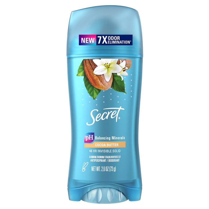 Sec Scnt Exp Coco Bttr Size 2.6z Secret Scent Expressions Cocoa Butter Kiss Invisible Solid Antiperspirant D