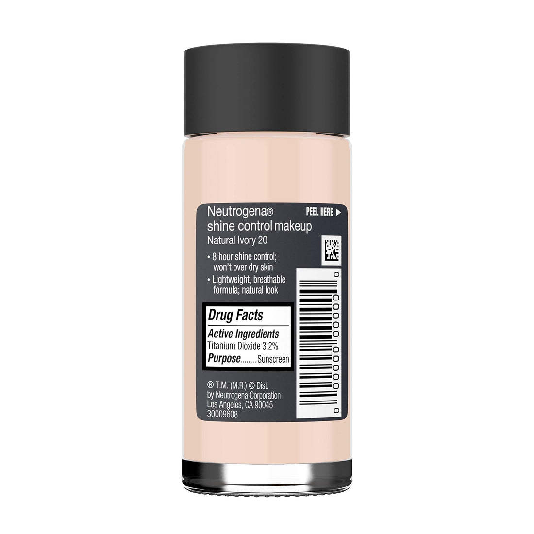 Neutrogena Shine Control Liquid Makeup Broad Spectrum Spf 20, Natural Ivory 20, 1 Oz.