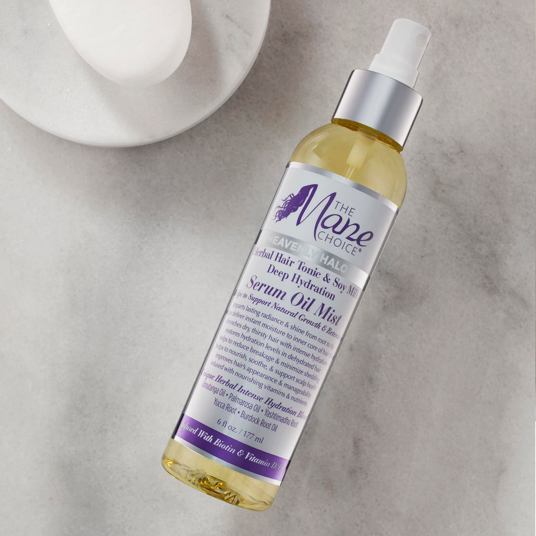 The Mane Choice Heavenly Halo Herbal Hair Tonic & Soy Milk Deep Hydration Serum Oil Mist - Restore Moisture-Depleted Hair With Intense Hydration (6 Ounce / 177 Milliliter)