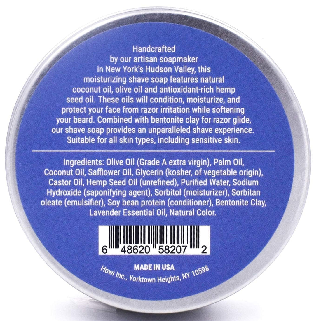 Taconic+Shave Barbershop Quality Lavender Shaving Soap With Antioxidant Rich Hemp Seed Oil