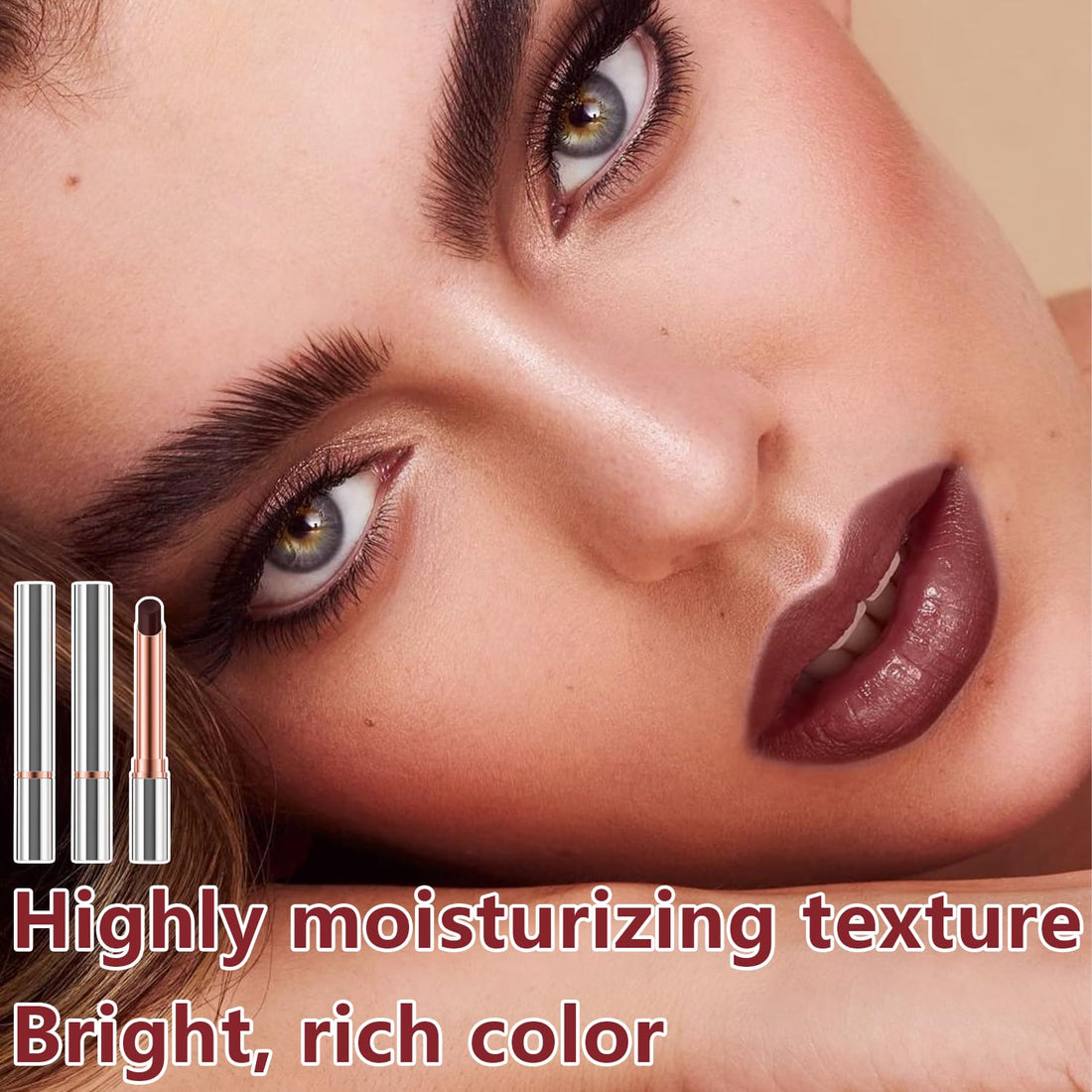 2PCS Almost Lipstick Tinted Lip Balm, Hydrating Black Lipstick Honey Natural Glossy Sheer Lip Balm, Moisturizing Black Candy Lipstick Makeup Lip Care Balm for Repairing Dry Lips(SET A)