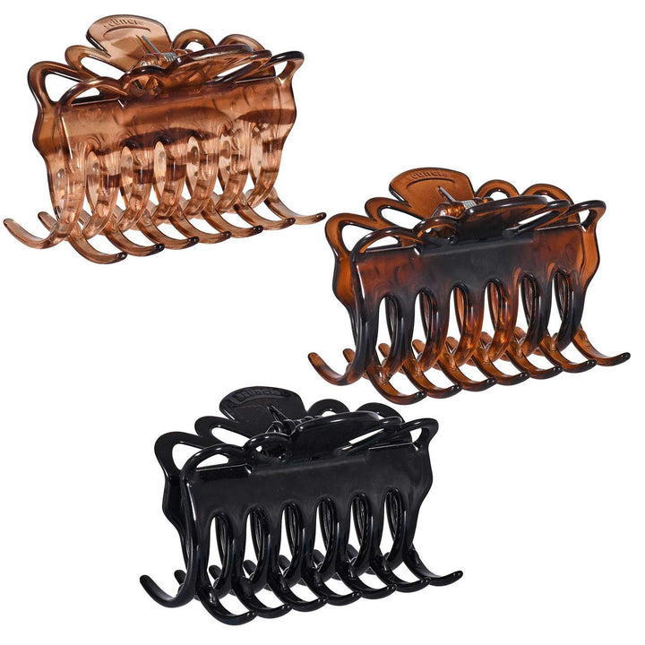 Scunci 17836 Large No Slip Grip Tm Jaw Hair Clip (Pack Of 3)