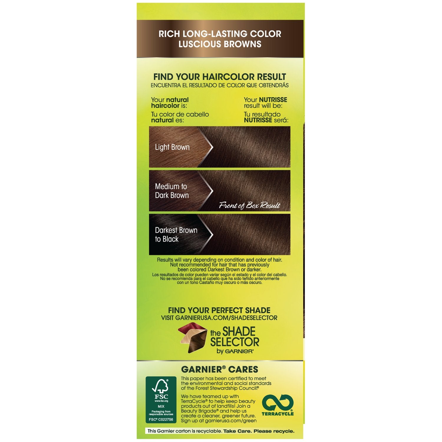 Garnier Hair Color Nutrisse Nourishing Creme, 41 Dark Nude Brown (Iced Coffee) Permanent Hair Dye, 1 Count (Packaging May Vary)