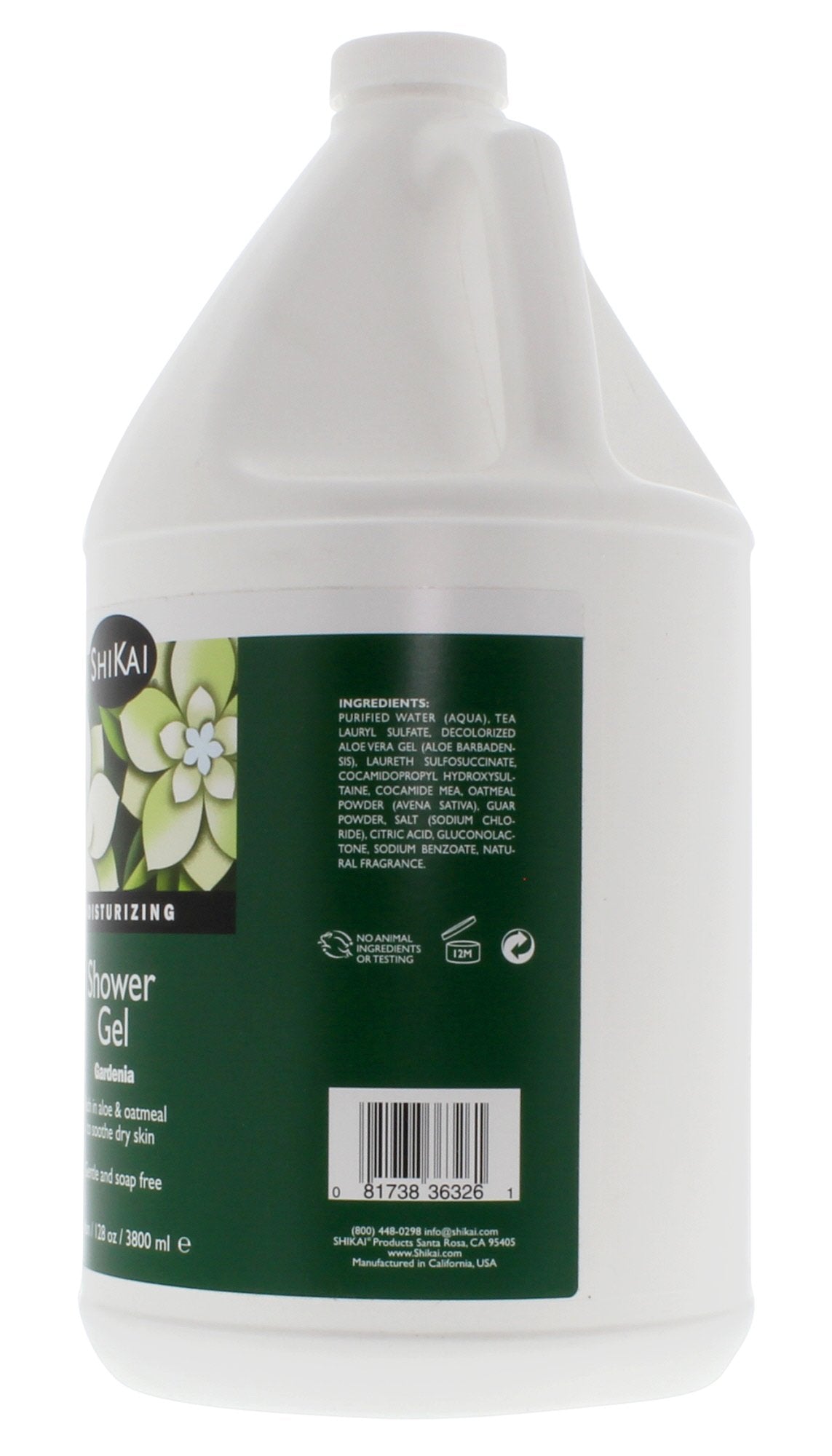 Shikai All Natural Moisturizing Shower Gel Gardenia -- 1 Gallon