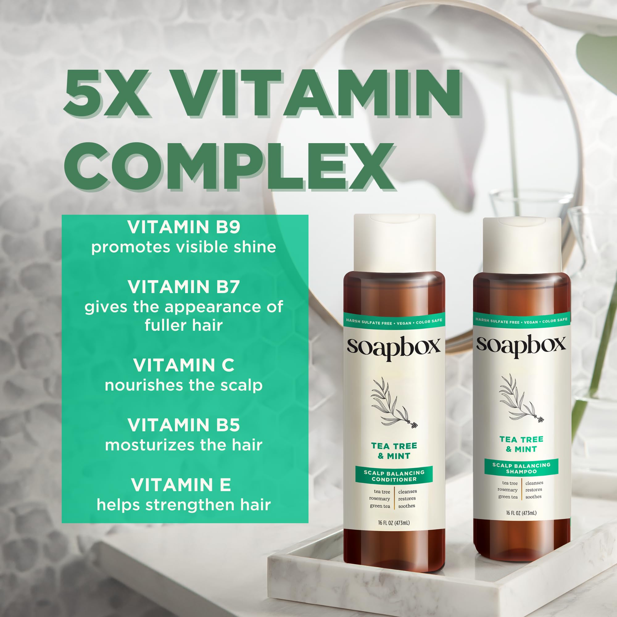 SoapBox Soaps Conditioner, Tea Tree with Shea Butter, 3 Count