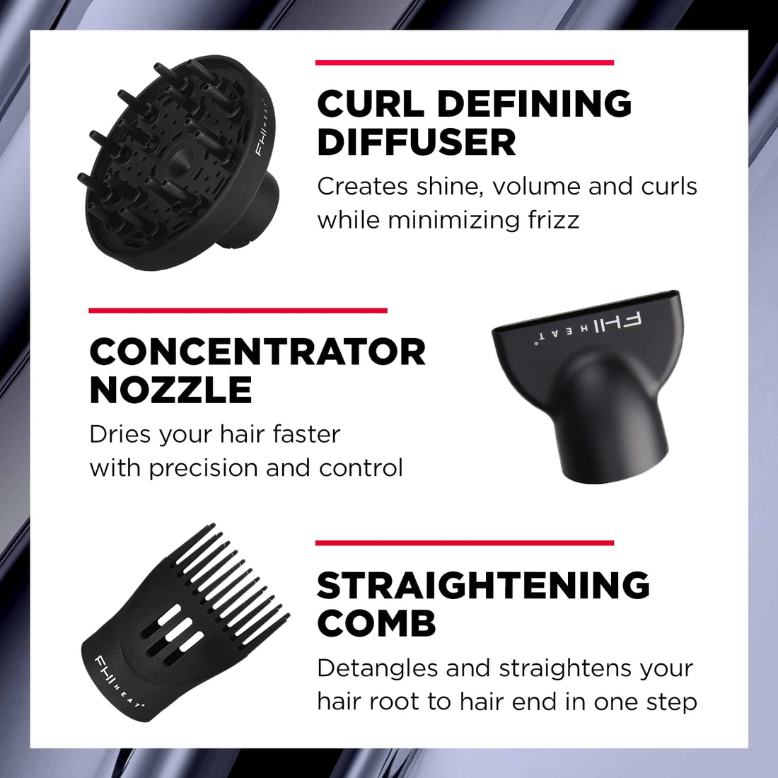 FHI Heat Platform Nano Salon Pro 2000 Powerful Tourmaline Ceramic Hair Dryer