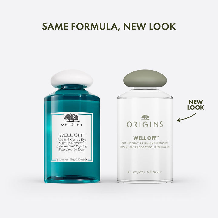 Origins Well Off Fast And Gentle Eye Makeup Remover | Ophthalmologist Tested | Non-Greasy + Non-Irritating | For All Skin Types, 5 Fl Oz