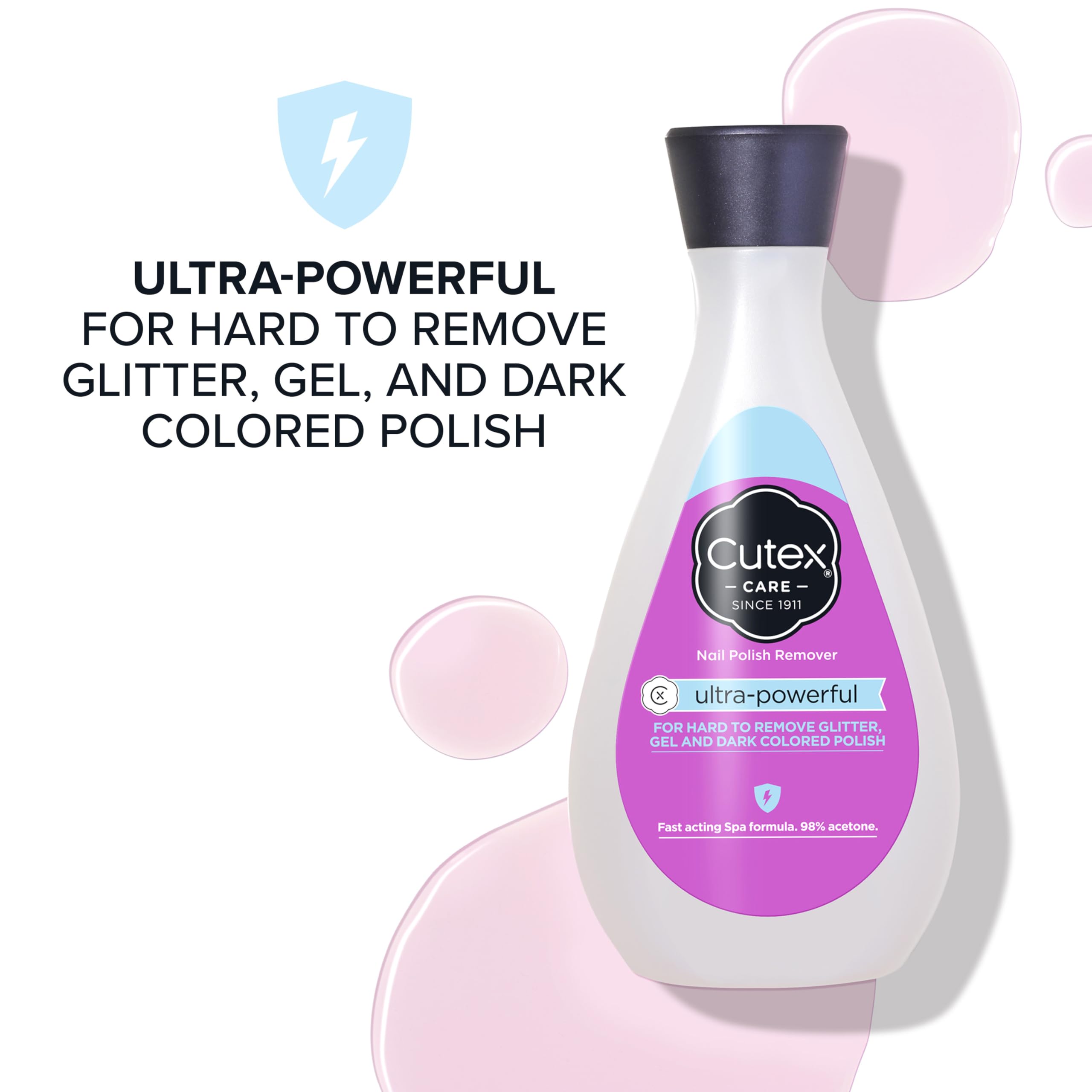 Cutex Ultra-Powerful Nail Polish Remover 6.76 Fl Oz