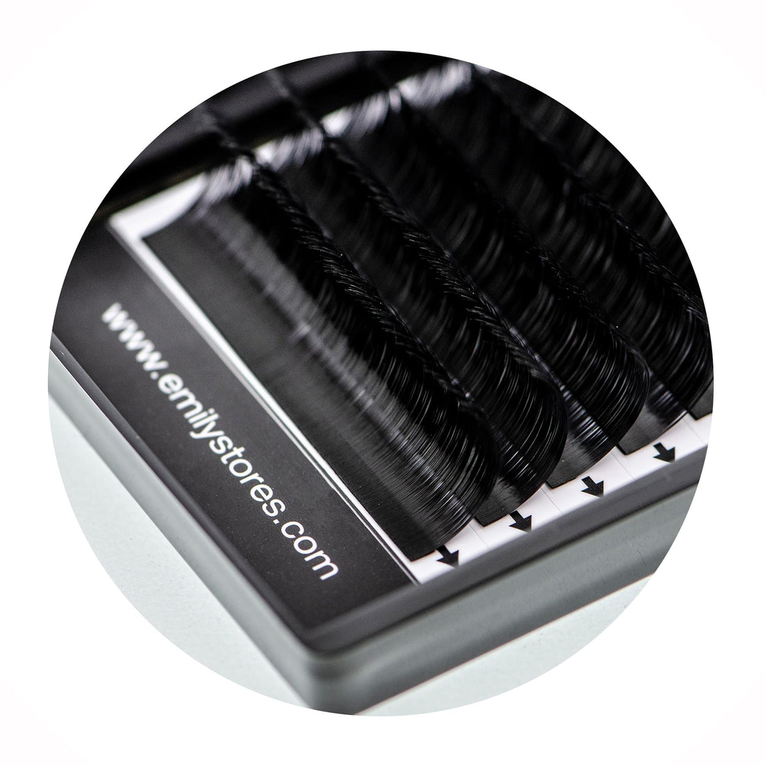 EMILYSTORES Eyelash Extensions 0.15mm Thickness C Curl Length 9mm Silk Mink Fake Eye Lashes In One Tray by EMILYSTORES