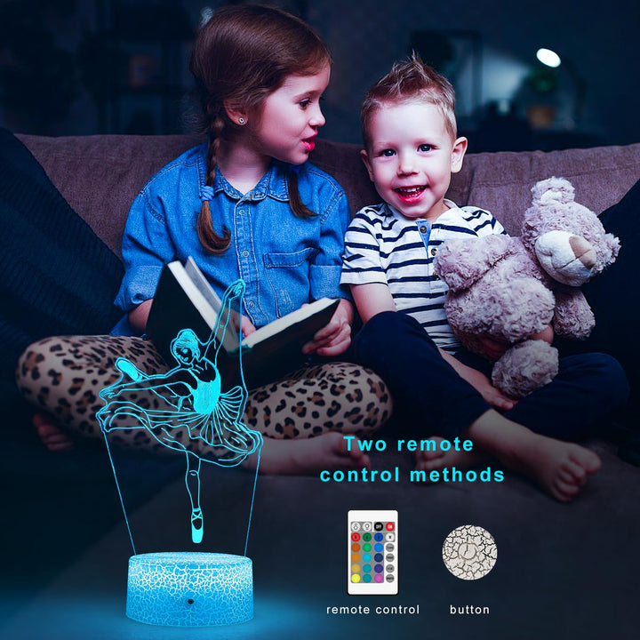 FlyonSea Kids Ballet Gifts,Ballets Girls Light Dancer 16 Color Changing Nightlight with Touch and Remote Control, Ballet Art Decor Light Birthday Christmas Gifts for Kids Girls Baby