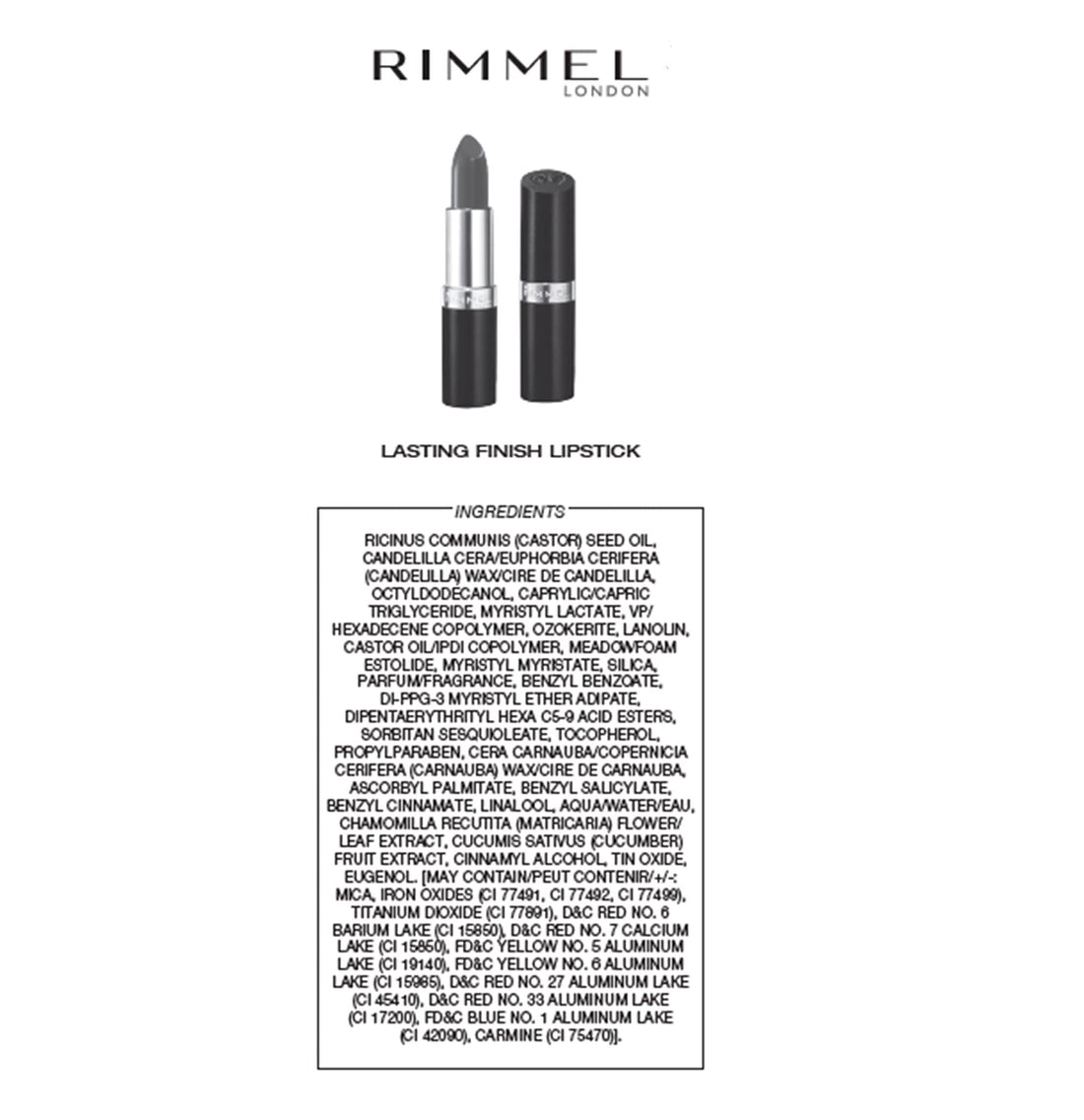 Rimmel London Lasting Finish by Kate Lipstick Cream Finish, 014