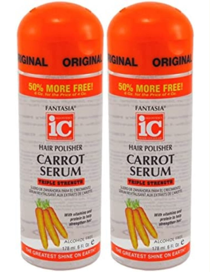 Fantasia Serum 6 Ounce Bonus Carrot Hair Polisher 178ml 2 Pack