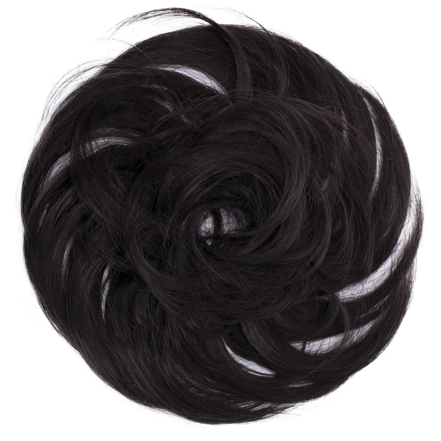 dark brown 4A : PRETTYSHOP Scrunchie Bun Up Do Hair piece Hair Ribbon Ponytail Extensions Wavy Curly or Messy Various Colors(dark brown 4A)