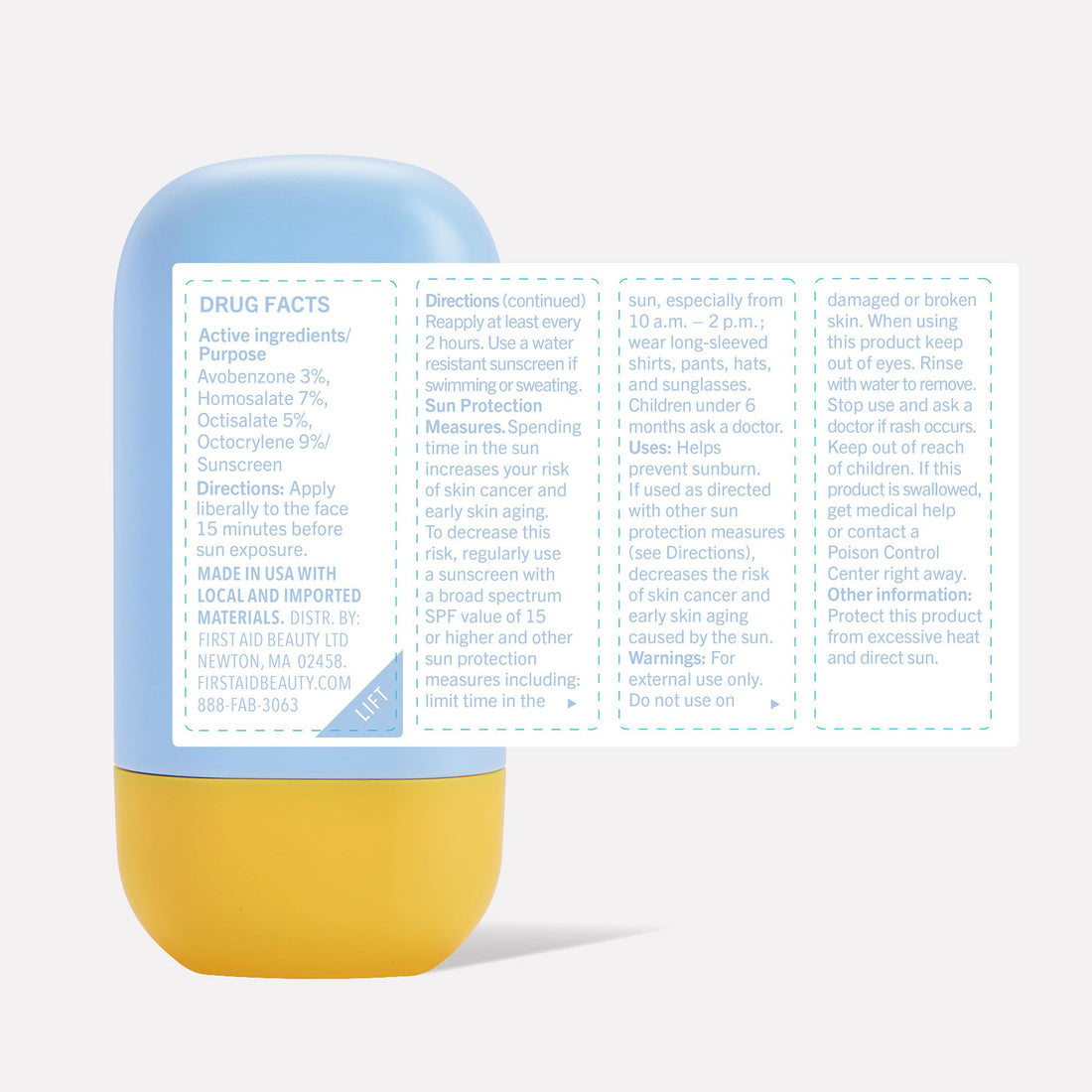 First Aid Beauty - Hydrating Sunscreen Milk with Colloidal Oatmeal, Broad Spectrum SPF 45, Non-comedogenic SPF Formula Helps Nourish Skin with Organic UV Filters & Glycerin, 24-hour Hydration, 1.7 oz