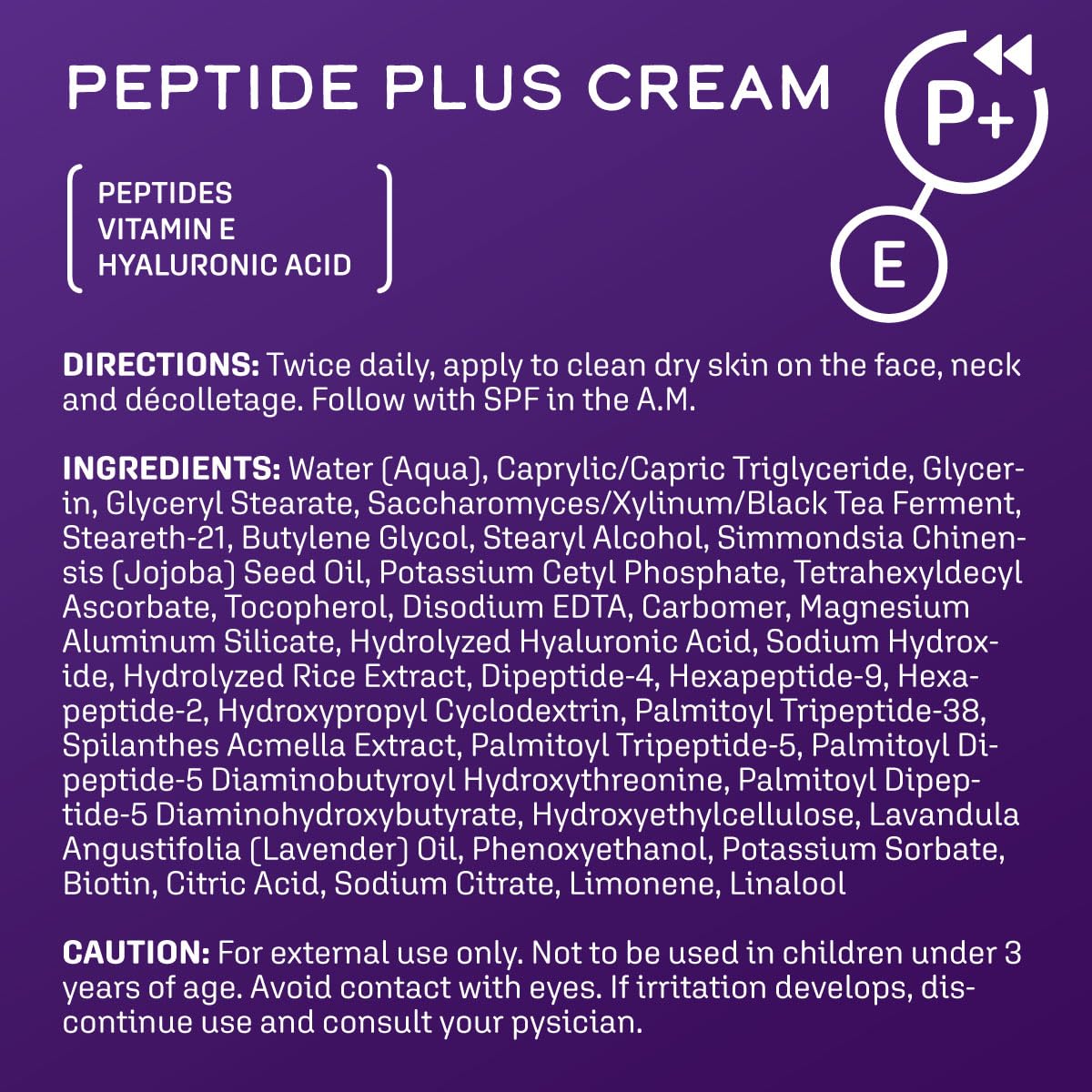 Dermatologic Cosmetic Laboratories Peptide Plus Cream, 1.7 Fl. Oz.