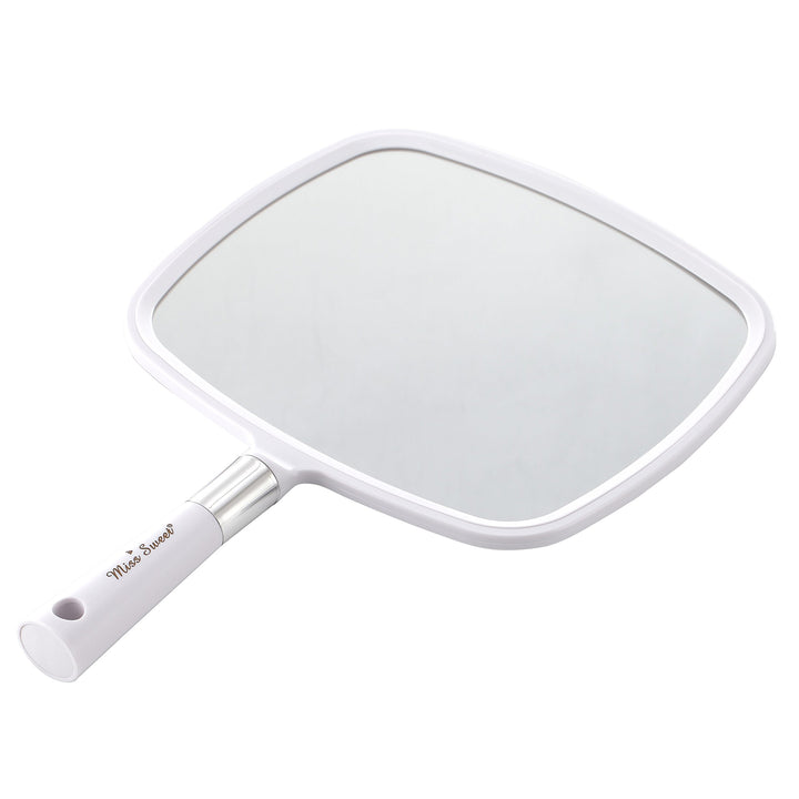 Miss Sweet Handheld Mirror Makeup Mirror 9inch8inch (White)