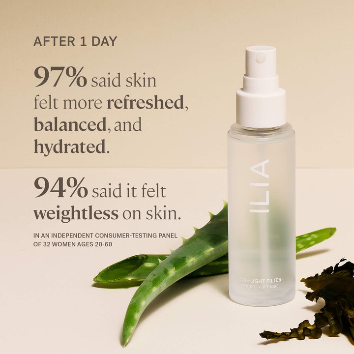 ILIA - Natural Blue Light Face Mist | Non-Toxic, Vegan, Cruelty-Free, Clean Makeup (1.7 fl oz | 50 ml)