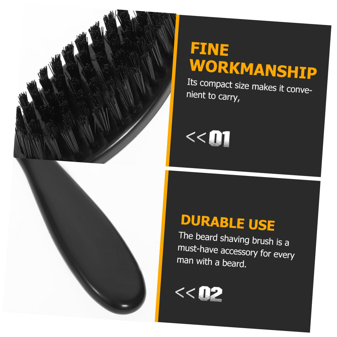 Mikinona 4pcs Beard Brush Cleaning Brush Tools Beard Shaving Brush Beard Care Brush Neck Duster Brush Barber Shop Brush Tool Bristle Brush Face Brush Wood Hair Dust Brush Man