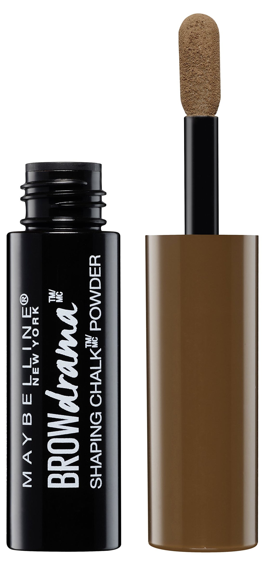 Maybelline Brow Drama Shaping Chalk Powder, 1g, Deep Brown