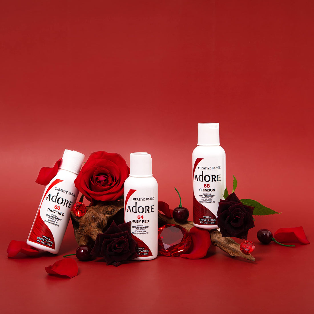 Shining Semi-Permanent Hair Color - Raging Red - 118ml by Adore