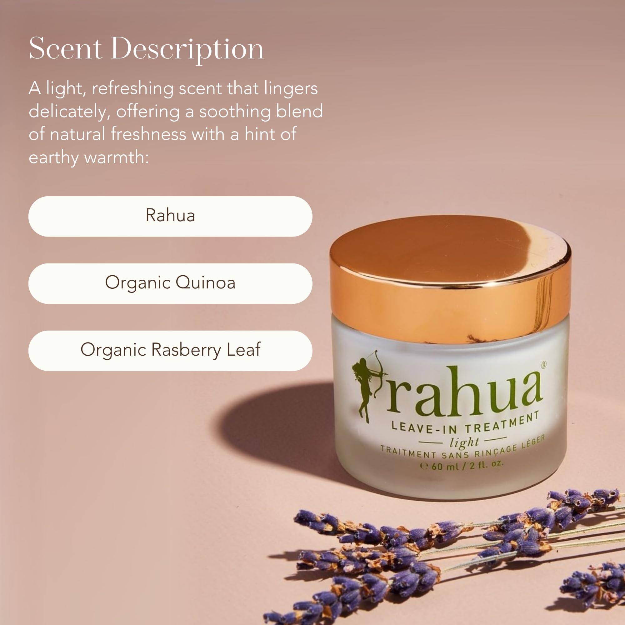 Rahua Leave In Hair Treatment Light, 2 Fl Oz, Anti Frizz Heat Protectant, Natural Hair Moisturizer for Hair Care, Softens Hair, Fine Hair Types, Nourishing Natural, Plant-Based Derived Ingredients