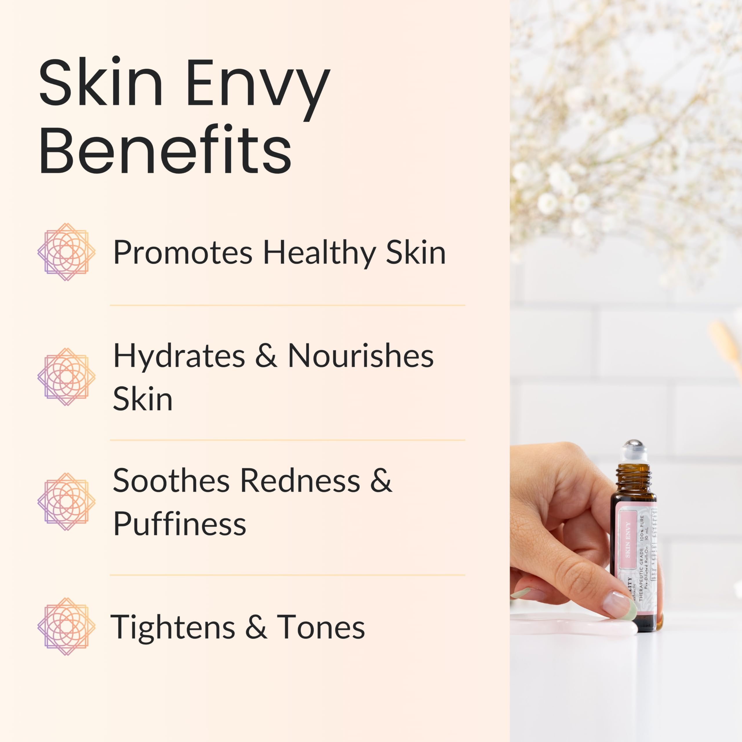 Vitality Extracts Skin Envy - Face Moisturizer Serum, Coconut Oil, Collagen, Vitamin E, Vegan, Frankincense Essential Care, Sandalwood Soothing, Clarifying, Skin Health
