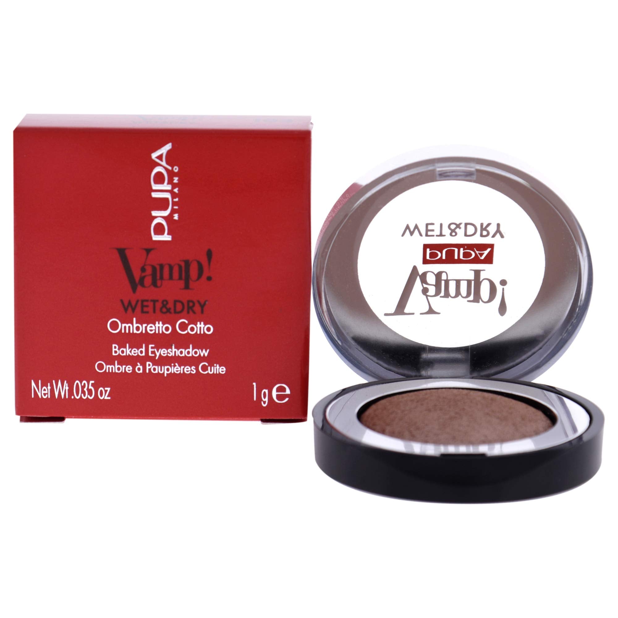 PUPA Milano Vamp! Wet and Dry Baked Eyeshadow - 103 Rose Gold by Pupa Milano for Women - 0.035 oz Eye Shadow, PU040245A103