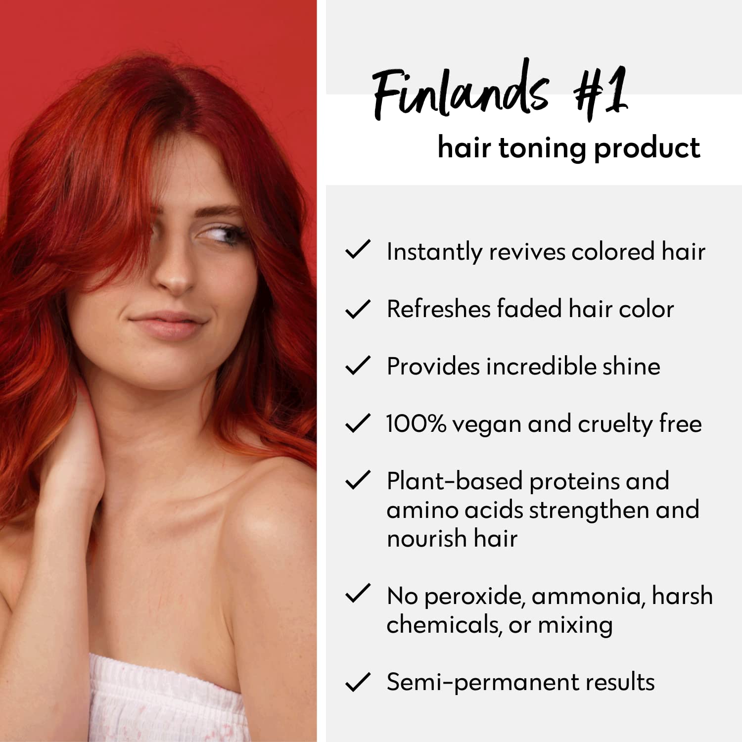 Color Mask Red - Red Conditioner and Reconstructive Treatment for Red Color Treated Hair, Red Color Depositing Conditioner, 6.76 oz - KC Professional