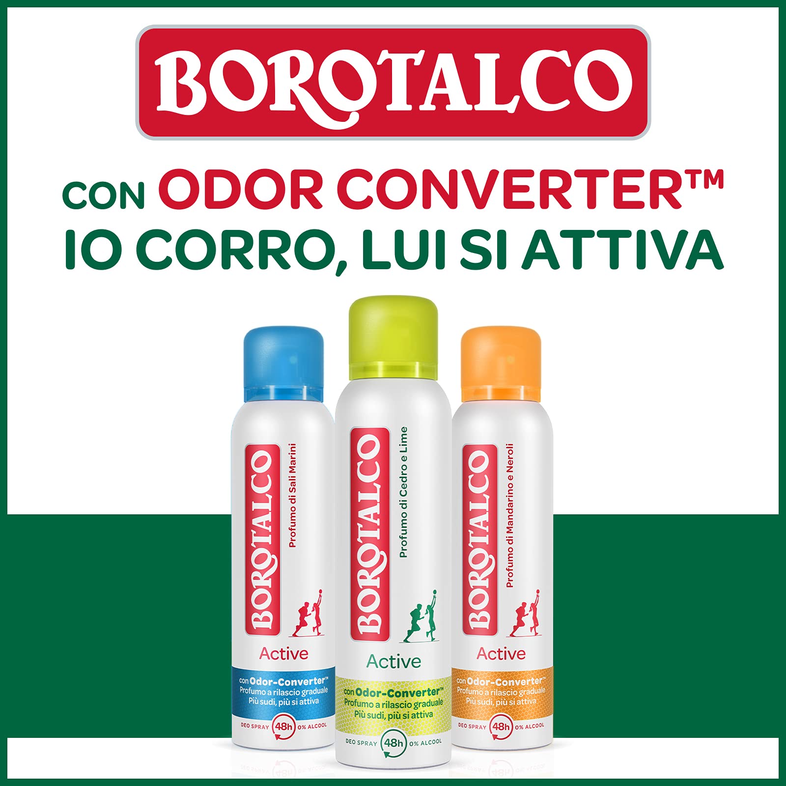Borotalco: Deo Roll Onactive cedar and lime 50 ml (1.69 fl.oz)