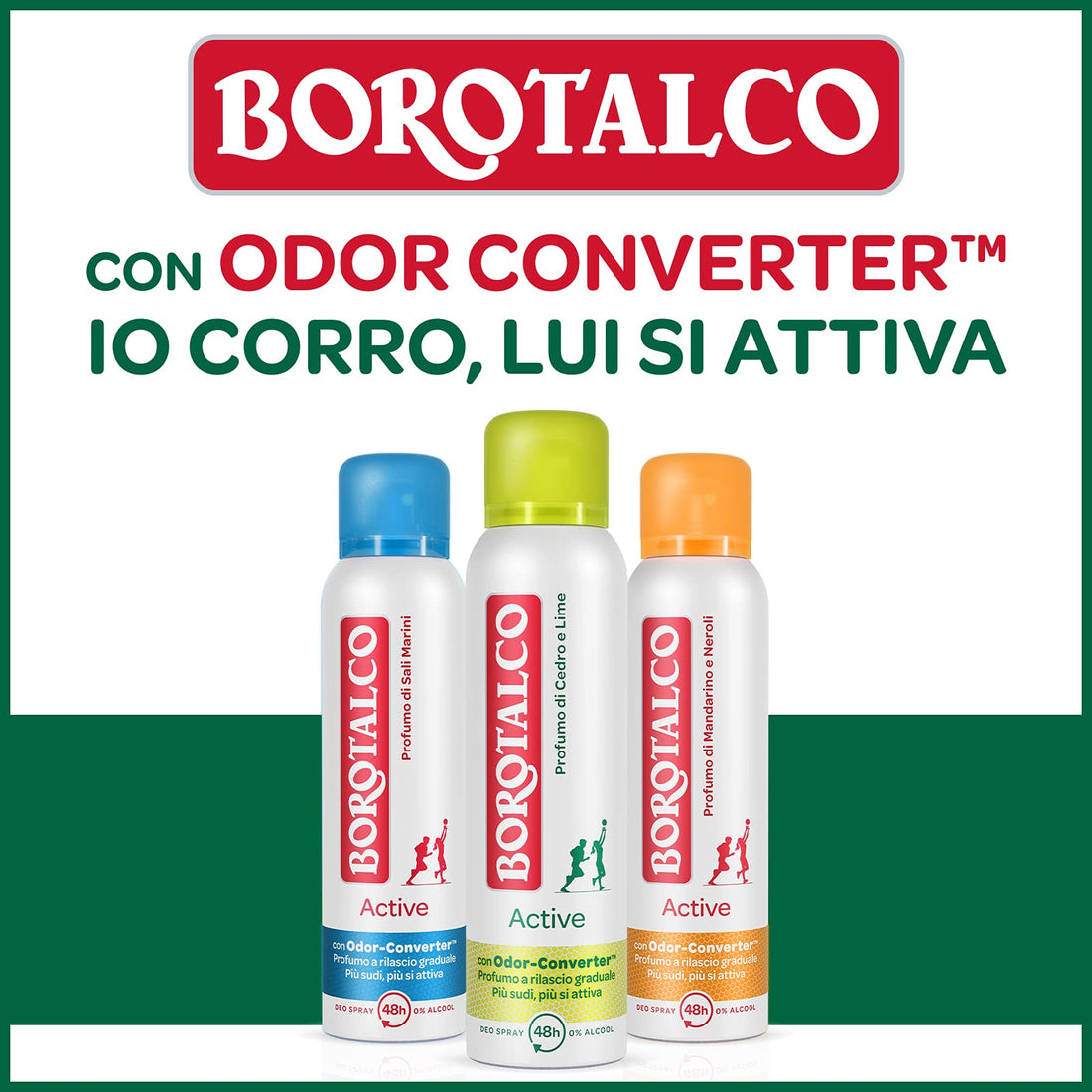 Borotalco: Deo Roll Onactive cedar and lime 50 ml (1.69 fl.oz)