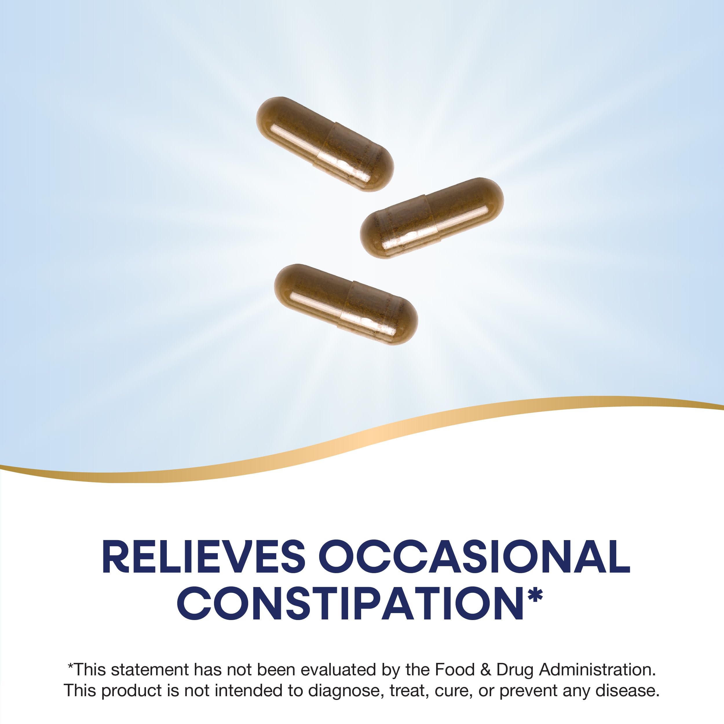 Nature's Way Senna Leaves, Relieves Occasional Constipation*, 1,350 mg per 3-Capsule Serving, Non-GMO Project Verified, 100 Capsules (Packaging May Vary)