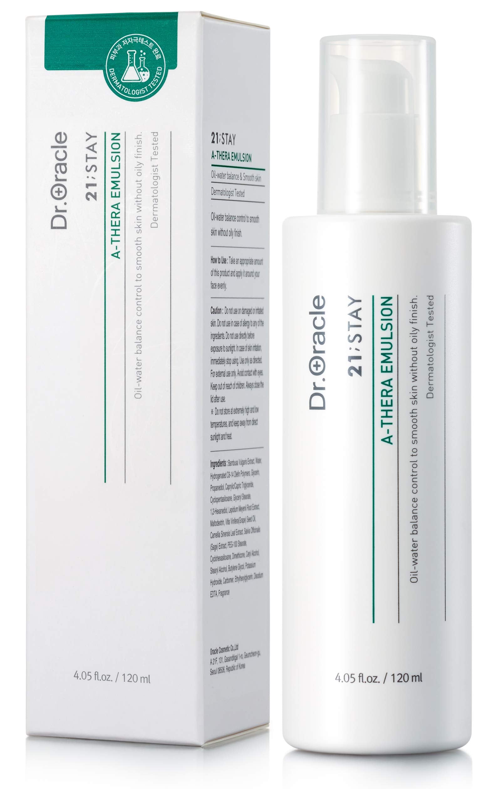 A-Thera Emulsion Face Moisturizer Moisturizing Facial Lotion for Sensitive Skin, (4.05fl.oz) Dermatologist Tested, 21;STAY by DR.ORACLE