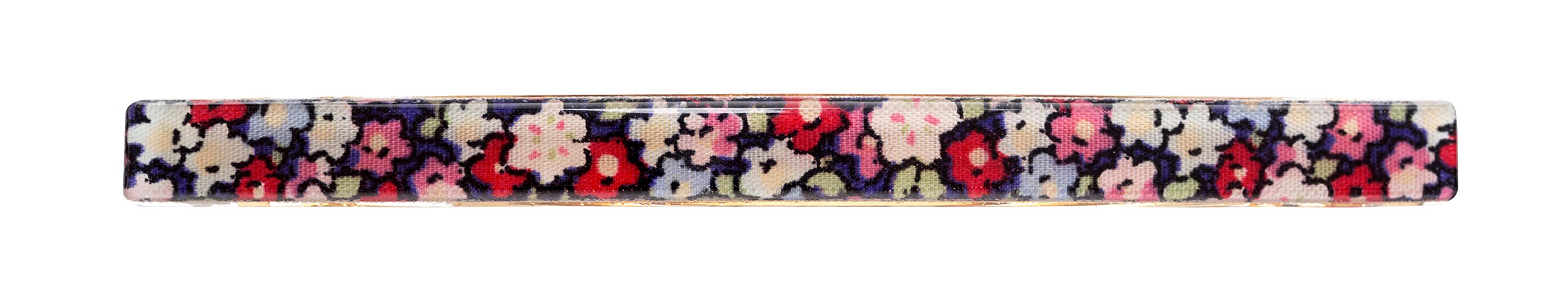 Petite Fleur Red : France Luxe Long and Skinny Barrette - Petite Fleur Red