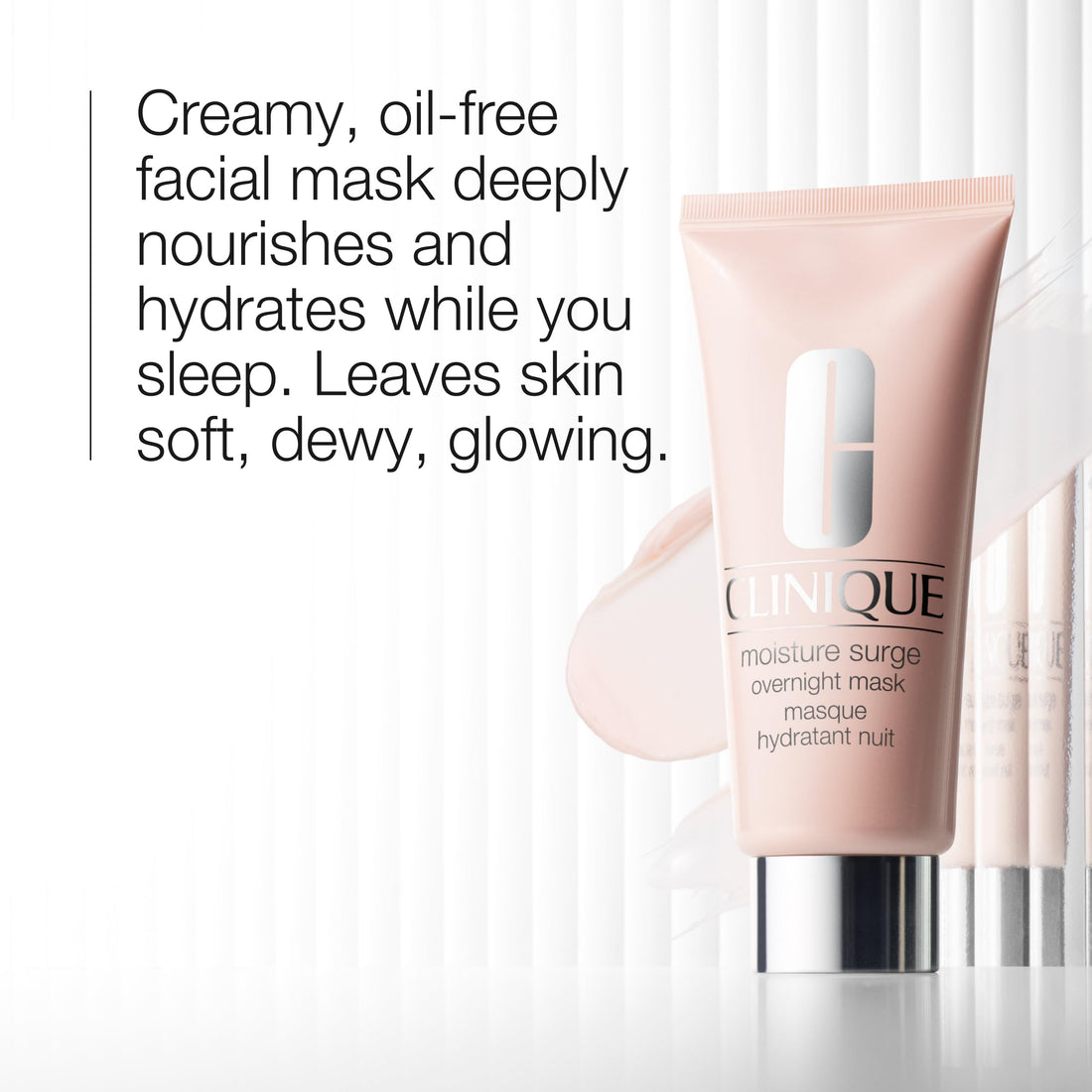 Clinique Hydration Heroes Set | Moisture Surge 100H Moisturizer, 0.5 Fl Oz | Moisture Surge Overnight Mask, 1 Fl Oz | Moisture Surge Lip Treatment, 0.24 Fl Oz | Hydrating + Glow