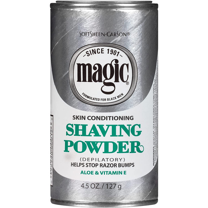 SoftSheen Carson Magic Skin Conditioning with Aloe & Vitamin E Shaving Powder : Pack of 4