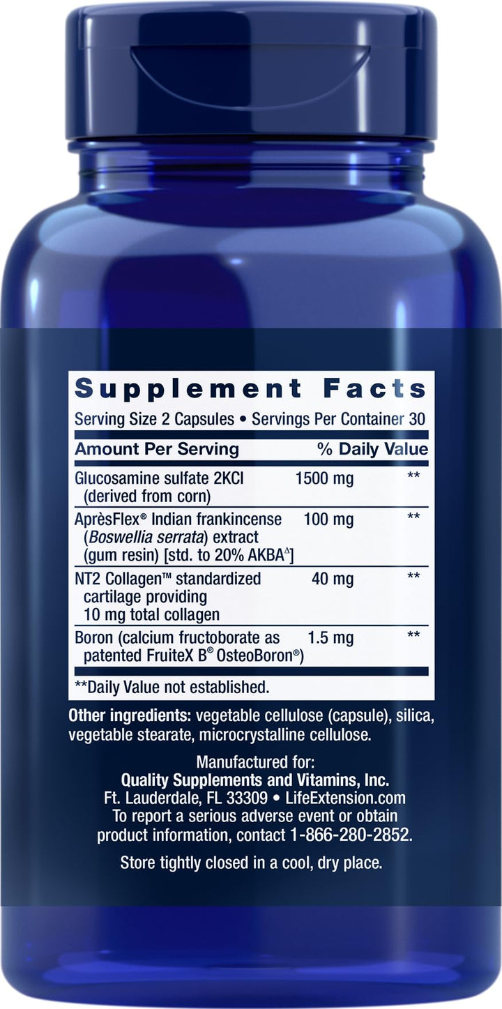 Life Extension ArthroMax Advanced with NT2 Collagen & ApresFlex, 60 Capsules (Pack of 2)