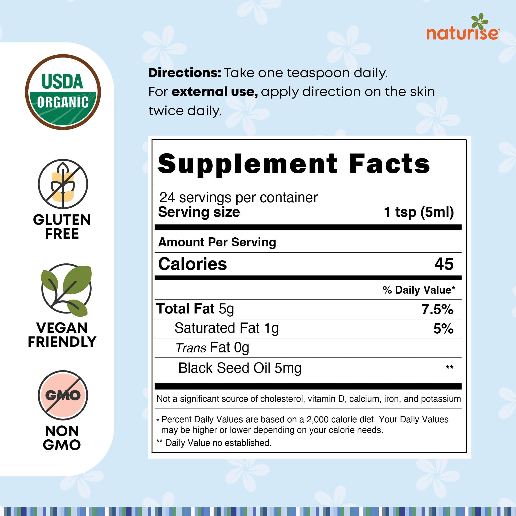 Organic Black Seed Oil - Organic Cold Pressed Black Cumin Seed Oil - Vegan Non-GMO Gluten Free Black Seed Oil Liquid (Nigella Sativa) Blackseed Oil for Hair & Skin, General Wellness (4 Fl Oz.)