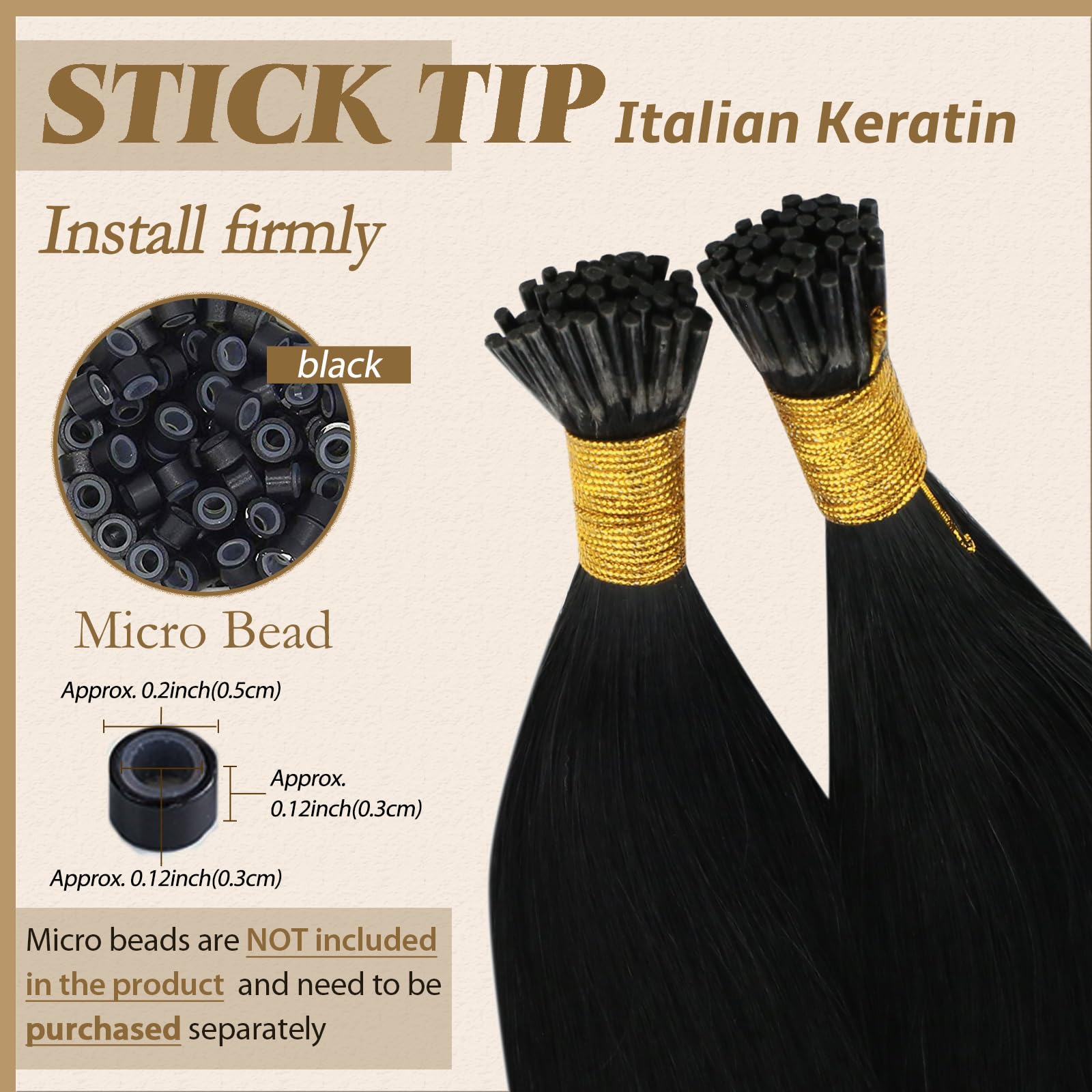 20, 1: Youngsee 20 Inches 100% Real I Tip Hair Extensions Keratin Human Hair Jet Black #1 50 Strands Fusion Tip Extensions Remy Human Hair Salon Style