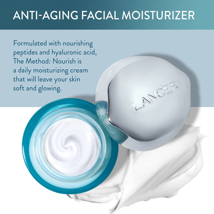 The Method: Nourish Oily-Congested Skin, 1.7 FL OZ, Dr. Lancer Dermatology Skincare, 3-Month Supply, For Daily Use, Ultra-Light Moisturizer, 3-Step Routine