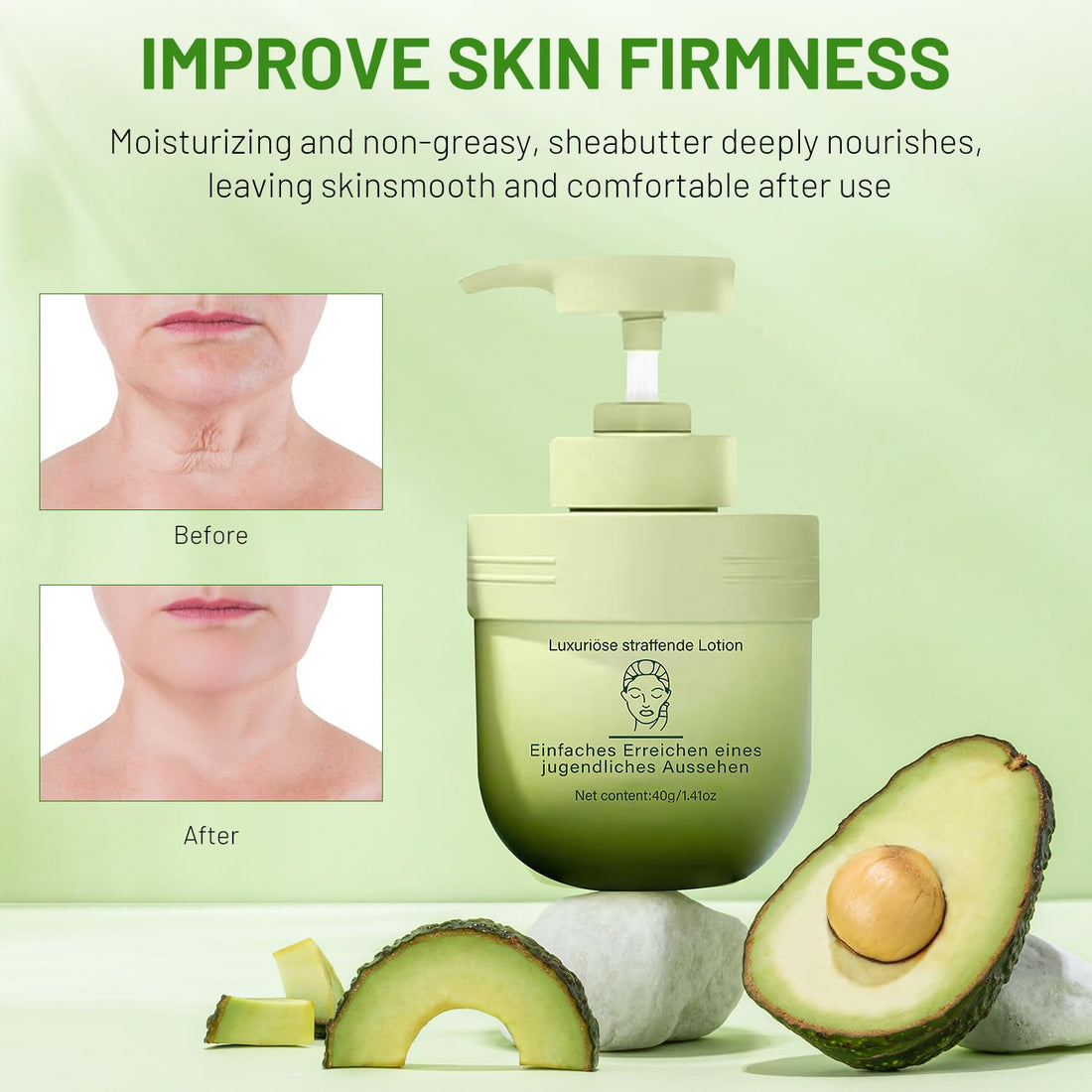 2PCS Divglow Luxurious Collagen Firming Cream, Moisturizer Collagen Body Cream, Skin Tightening Cream, Collagen Firming Lotion Body Moisturizer Lifts, Firms, & Tightens For Younger Looking Skin