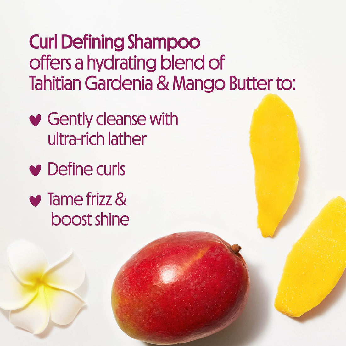 Not Your Mother's Naturals Moisturize & Enhance Curl Definition Shampoo, Conditioner, & Detangler (3-Pack) - Tahitian Gardenia Flower & Mango Butter