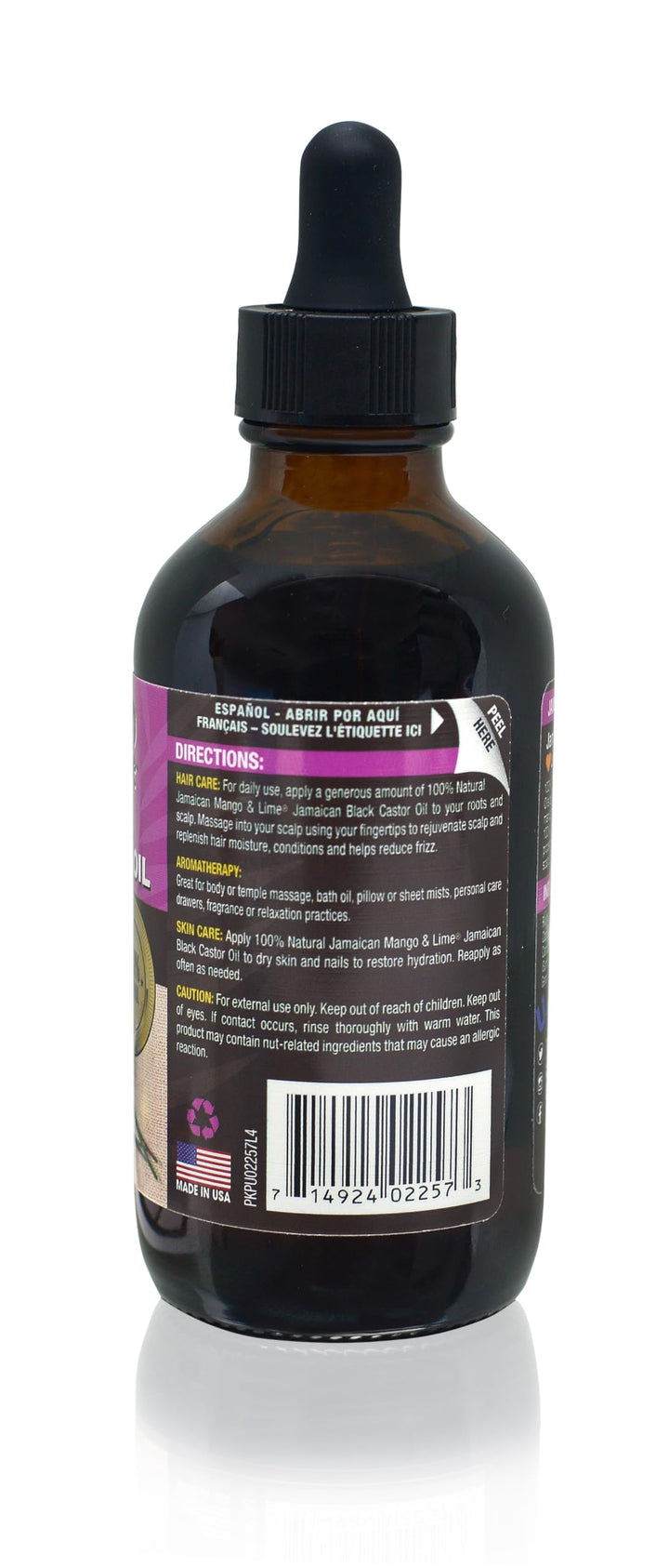 Jamaican Mango Black Castor Oil, Lavender, 4 Ounce by Jamaican Mango