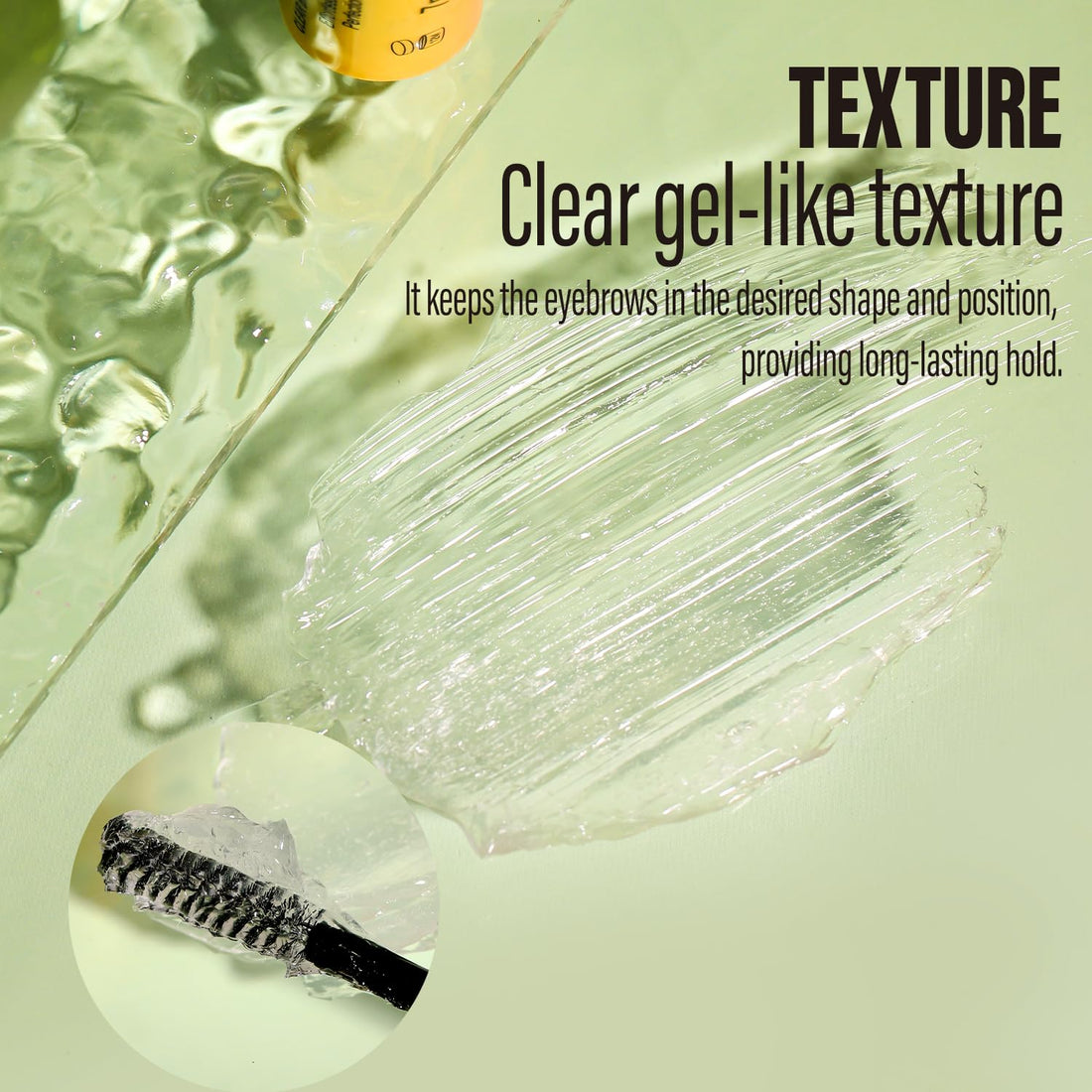 YOUNG VISION Eyebrow Gel - Long-Lasting Brow Glue, Waterproof Clear Brow Gel, Smudge-Resistant, Quick-Dry Brow Wax for Defined Brow Sculpting