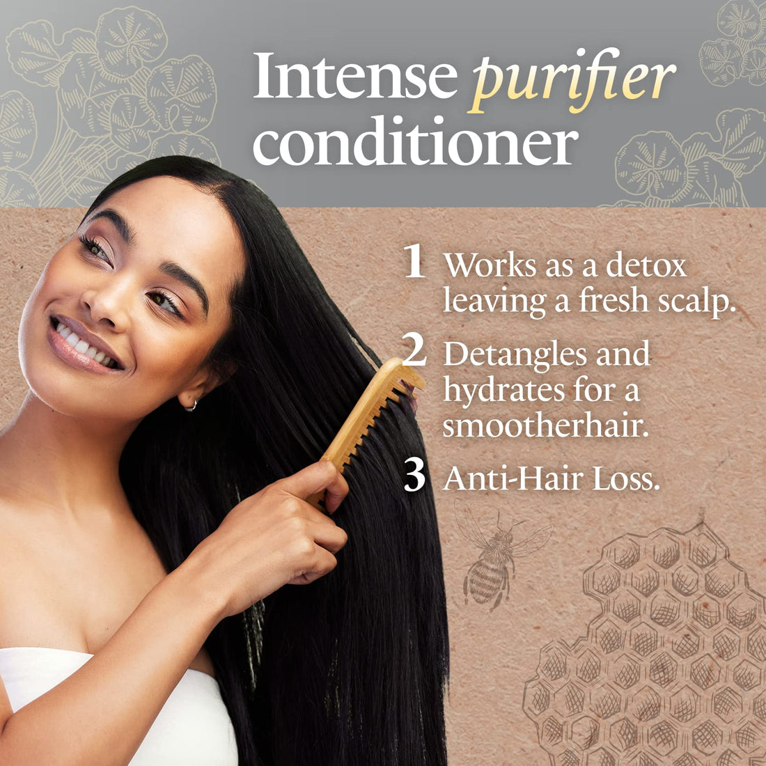 Tio Nacho Conditioner, Purifying with Royal Jelly, Infused with Botanical Stem Cells for Intense Hair and Scalp Purification + Detoxifying Balance, 14 Fluid Ounces