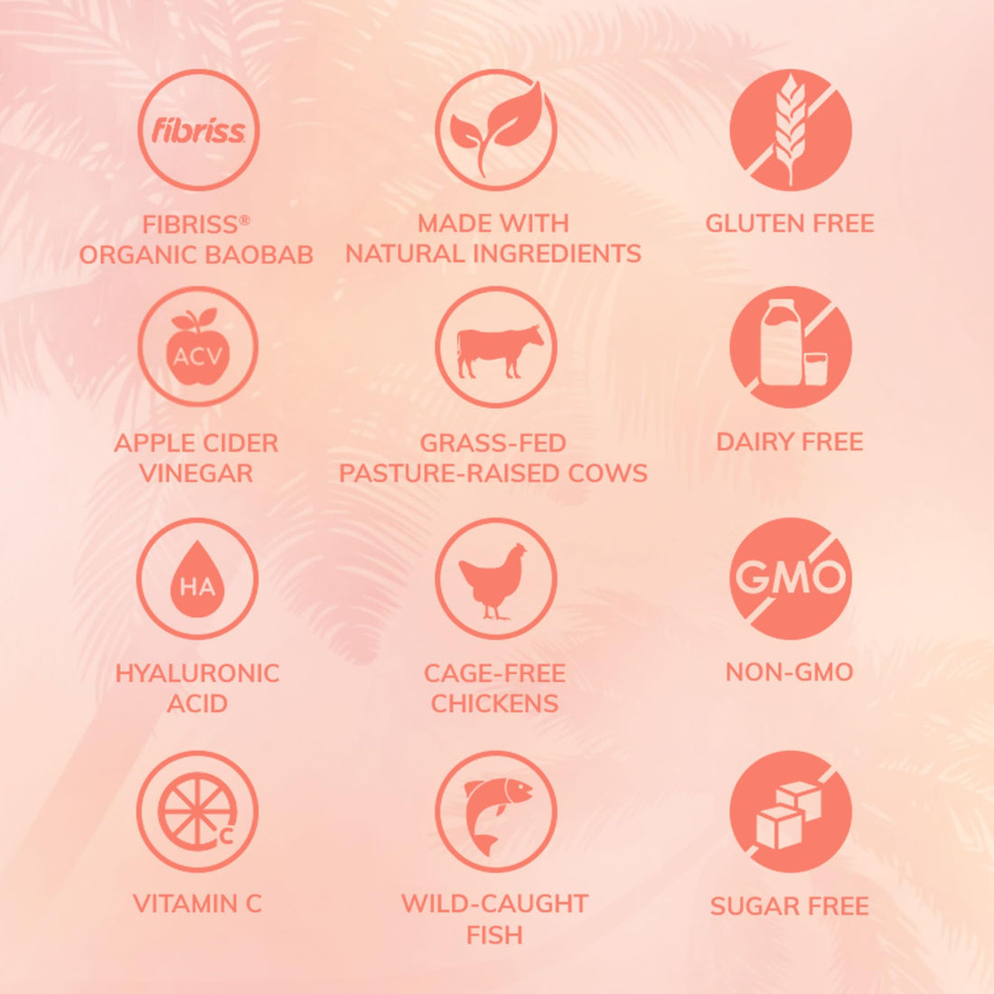 SkinnyFit Super Youth Peach Mango Multi-Collagen Peptides + Probiotics, Baobab Fiber, Apple Cider Vinegar, Hyaluronic Acid, & Vitamin C, Skin, Hair, Joint & Metabolism Support, 30 Servings