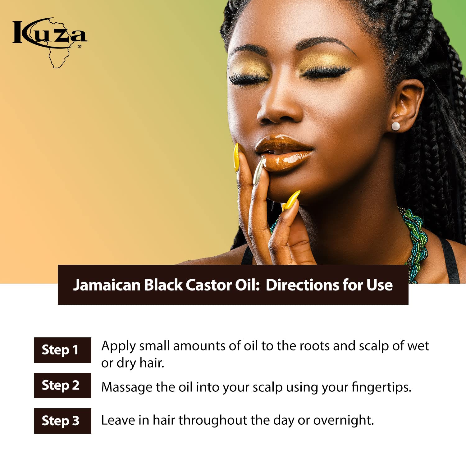 Kuza Jamaican Black Castor Oil Skin & Hair Treatment (Original) 4oz